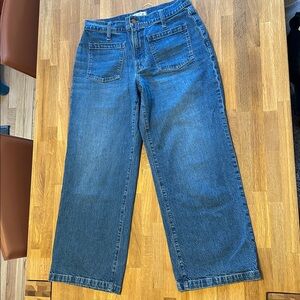 Madewell The Perfect Vintage Wide-leg Jean, size 30 petite